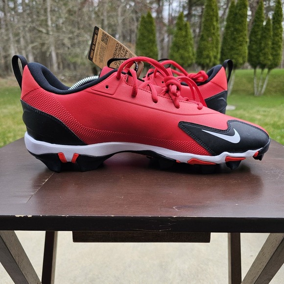 Nike Force Trout 9 Keystone Red White Baseball Cleats FB9728-600 Mens Size 11.5‎ - Picture 10 of 12
